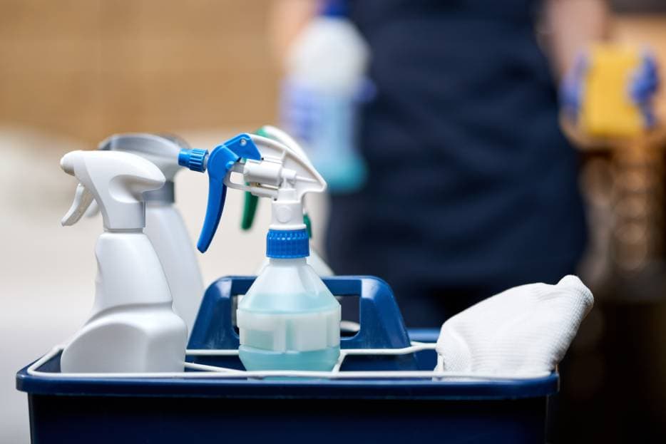 What training should business cleaning staff have?
