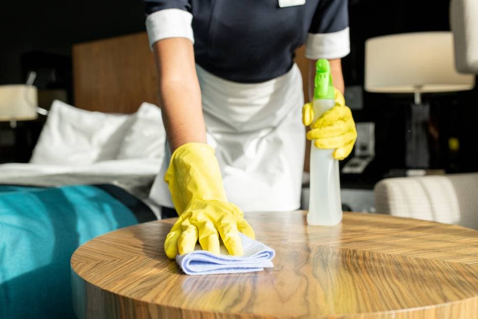 International cleaning standards in 5-star hotels